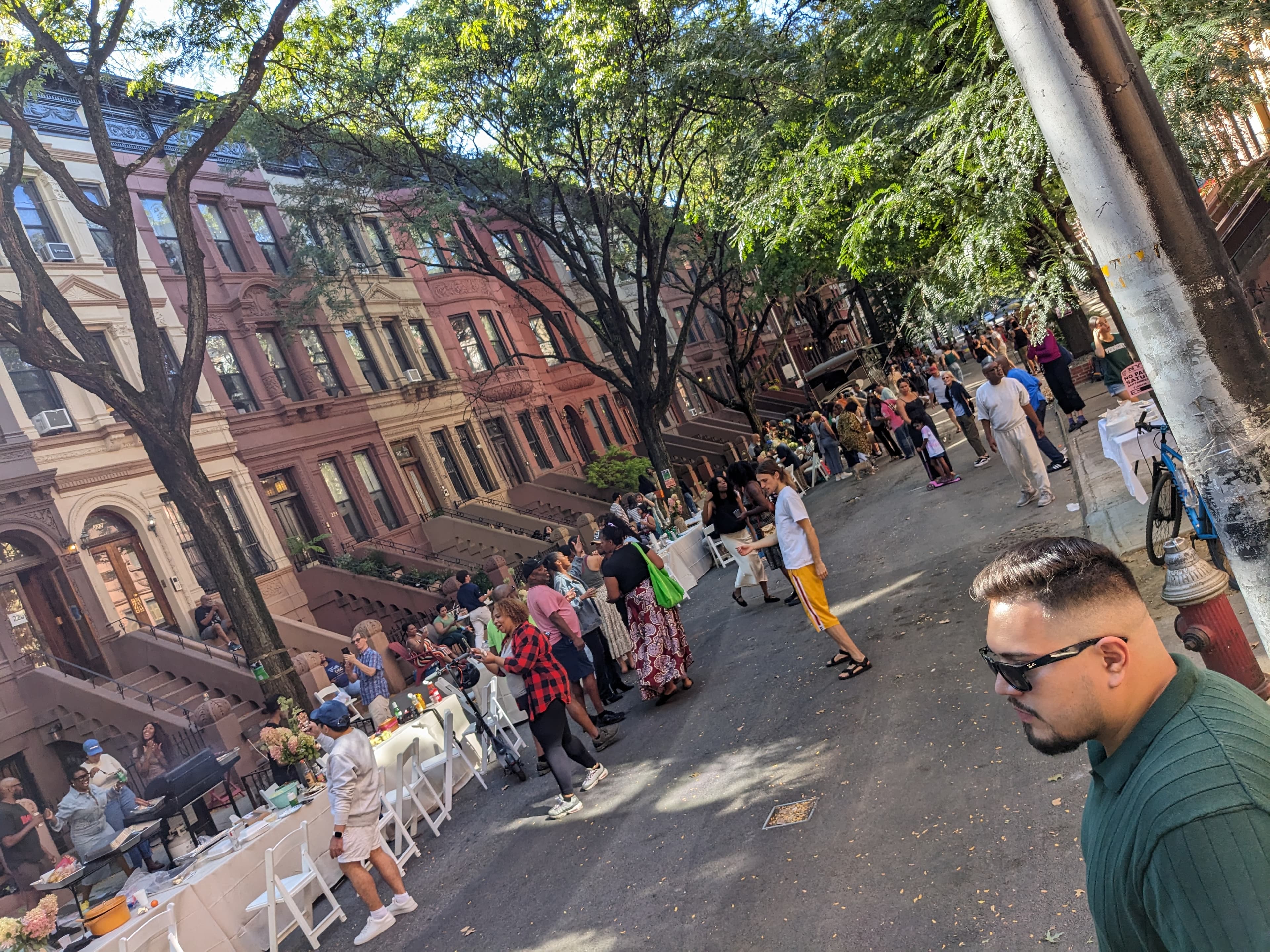 Evening at a past 137th Street block party
